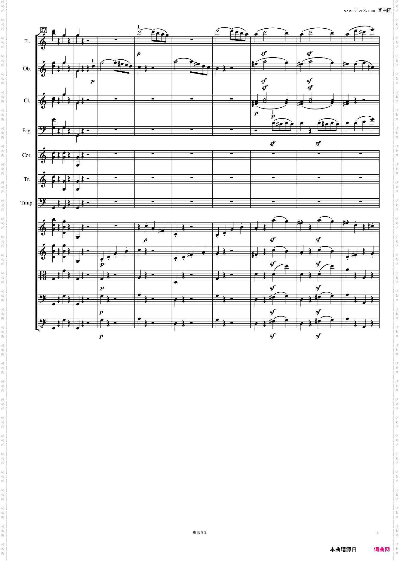Symphony No· 1 贝多芬 C大调 第一交响曲 高清 第一乐章 总谱