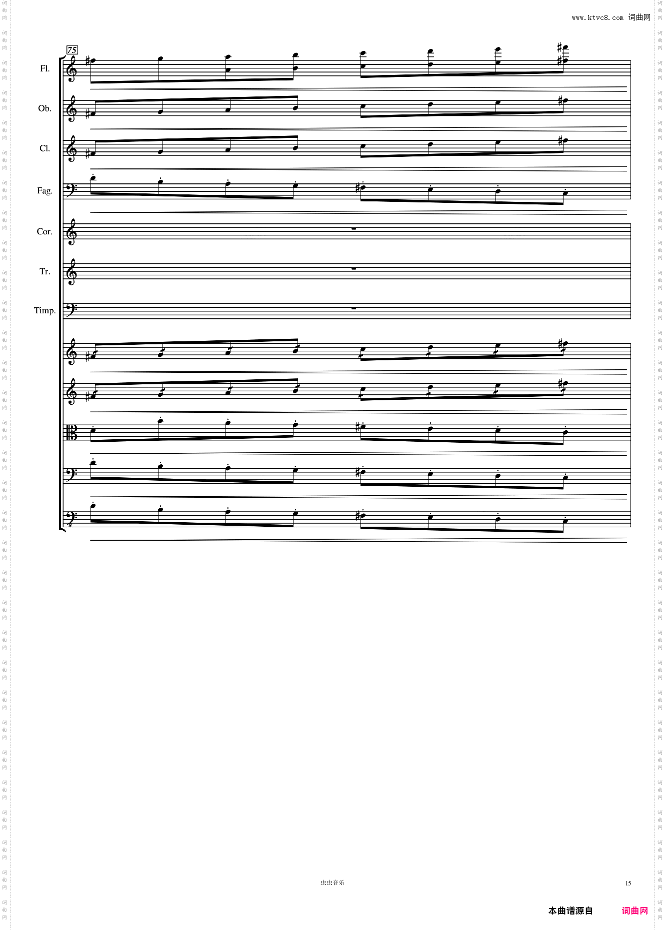 Symphony No· 1 贝多芬 C大调 第一交响曲 高清 第一乐章 总谱