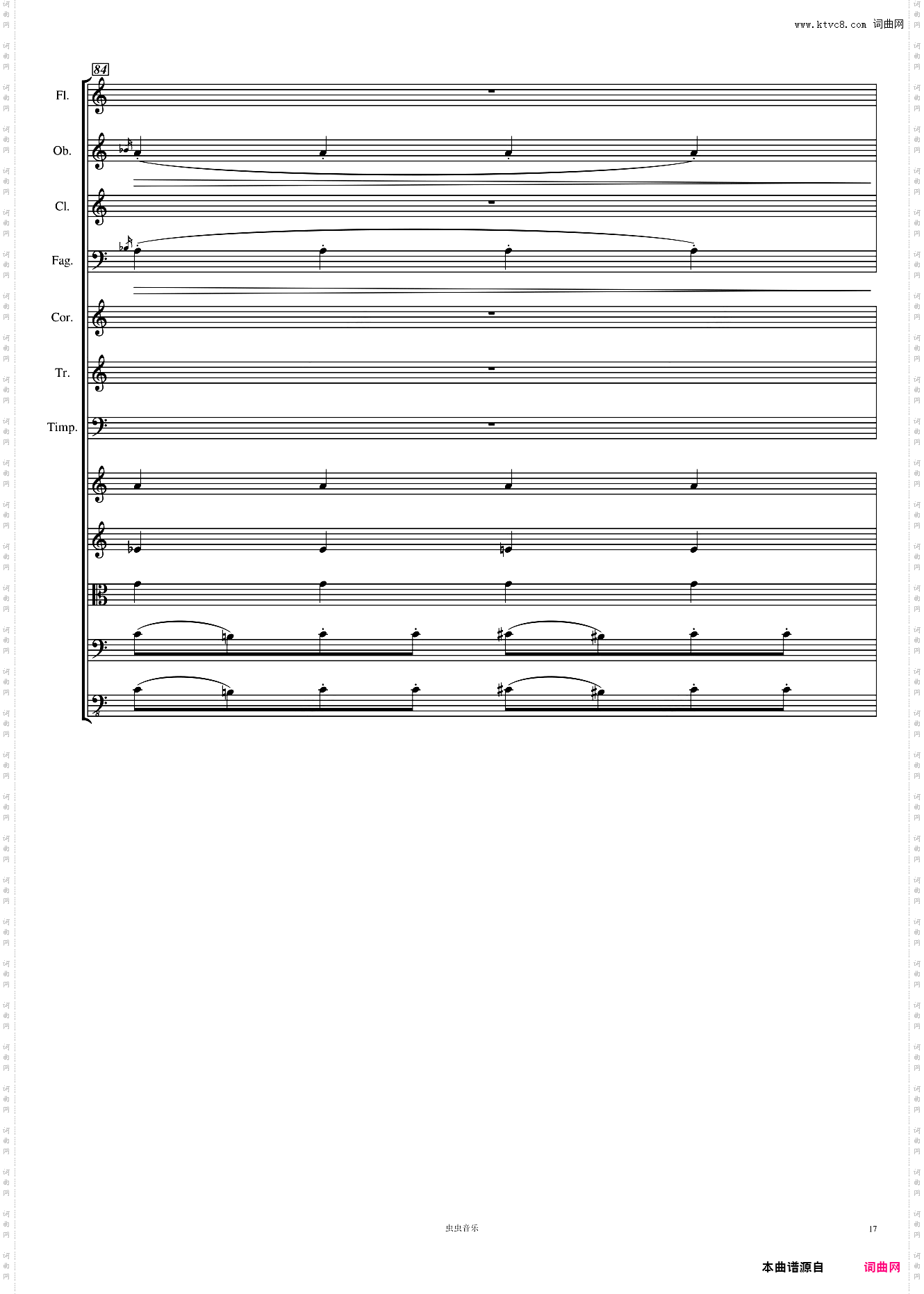 Symphony No· 1 贝多芬 C大调 第一交响曲 高清 第一乐章 总谱