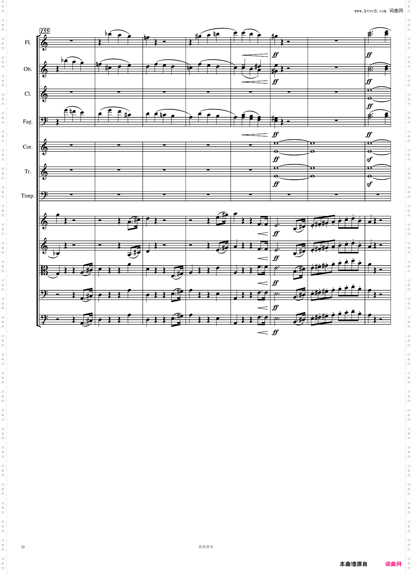 Symphony No· 1 贝多芬 C大调 第一交响曲 高清 第一乐章 总谱