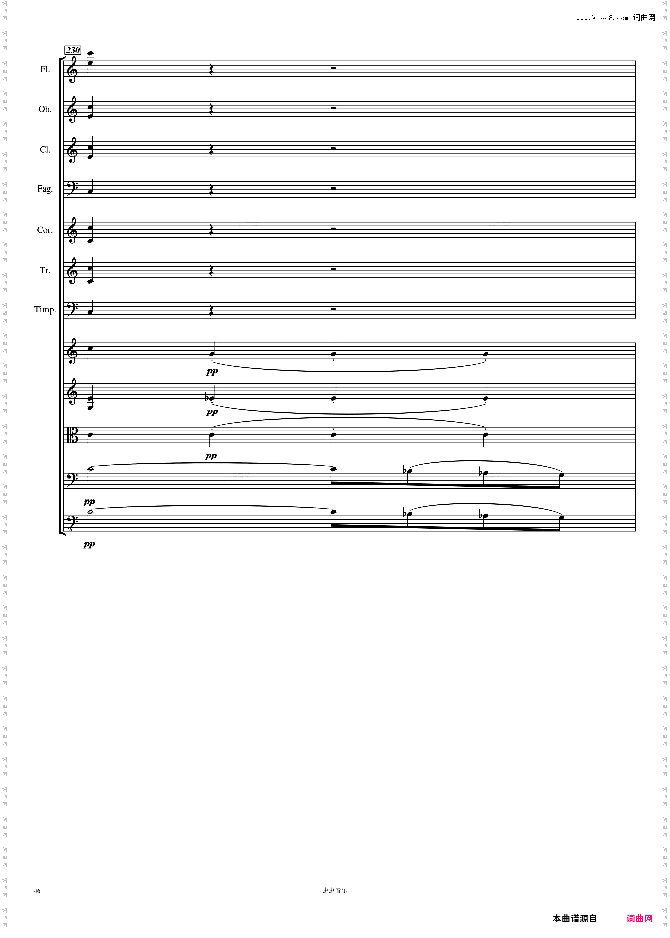 Symphony No· 1 贝多芬 C大调 第一交响曲 高清 第一乐章 总谱