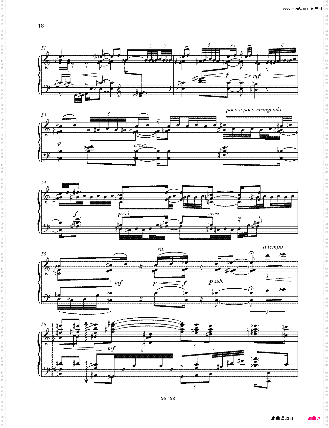 爵士奏鸣曲 No· 10 Op· 81 第二乐章