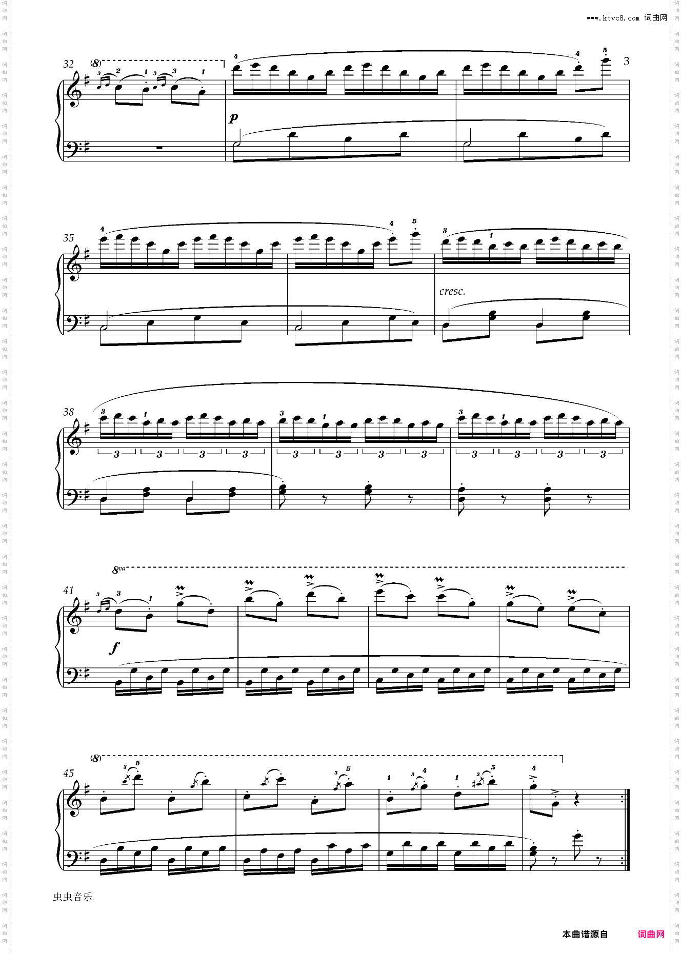 【五级】A-1 练习曲 【带指法】2019新版钢琴考级