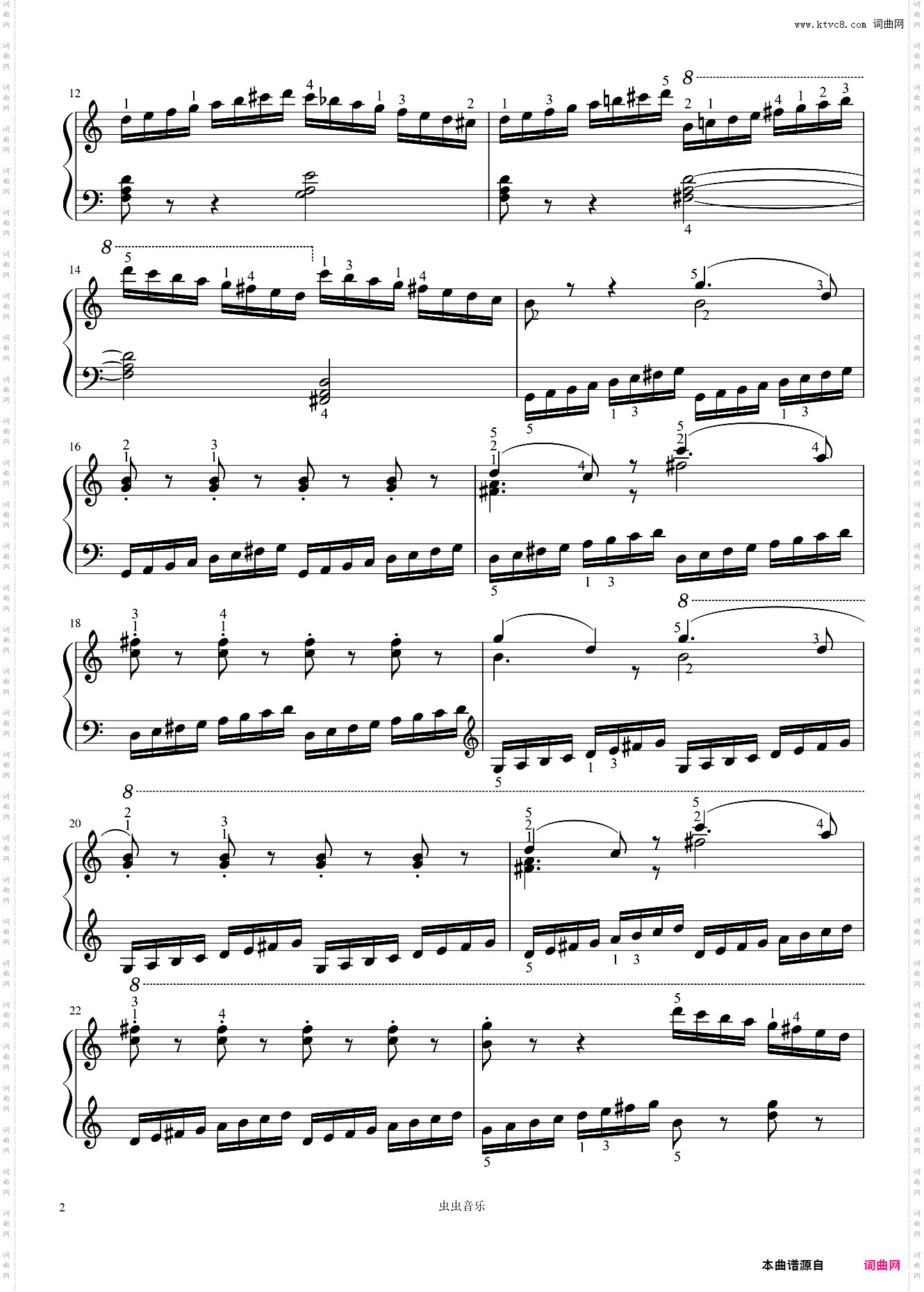 Op· 299-No· 5——车尔尼《钢琴快速练习曲》