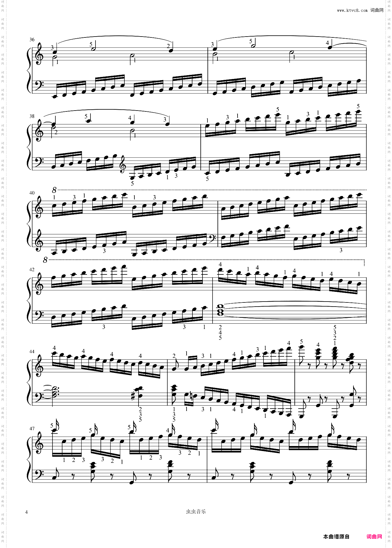 Op· 299-No· 5——车尔尼《钢琴快速练习曲》