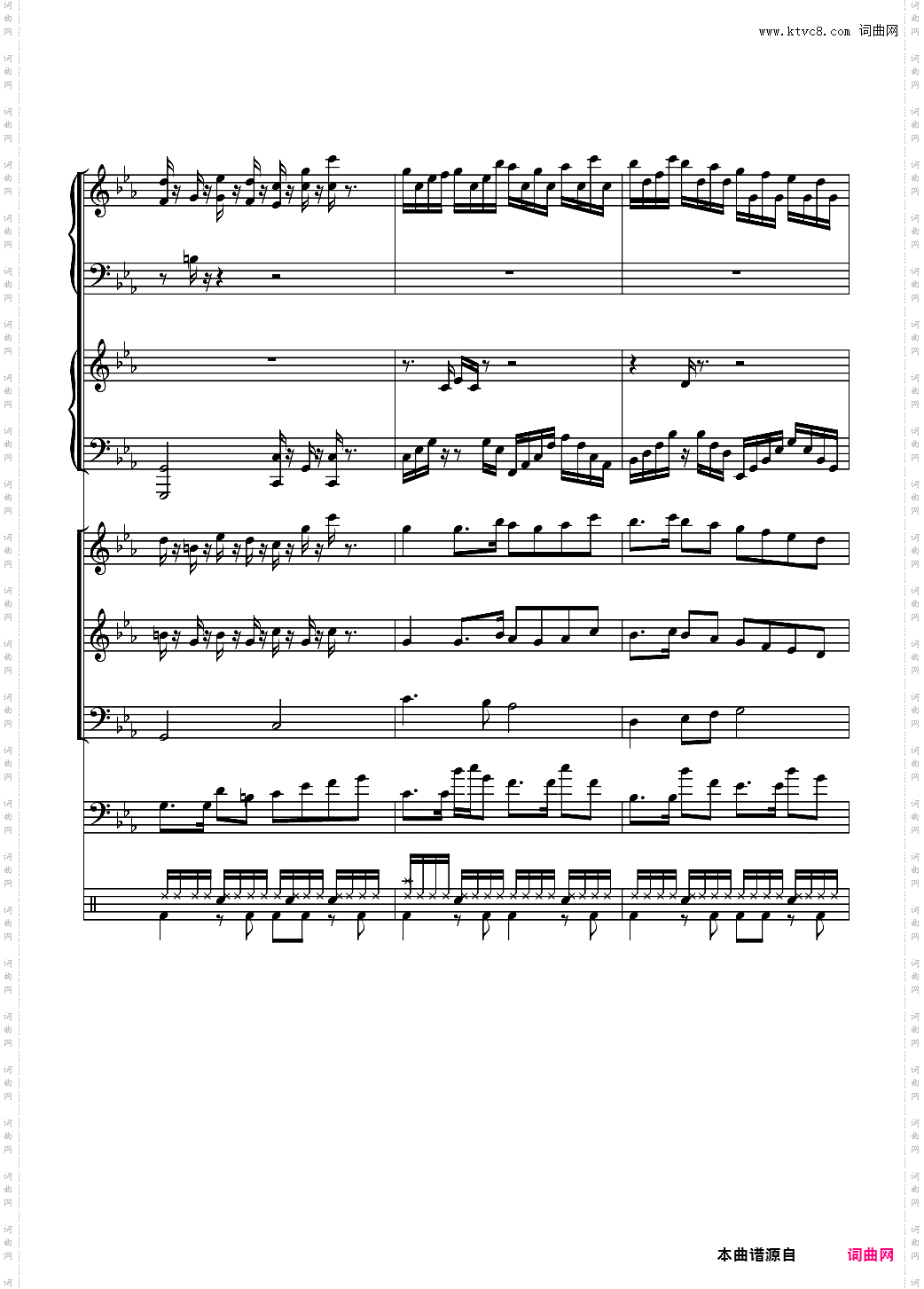 克罗地亚狂想曲【总谱】