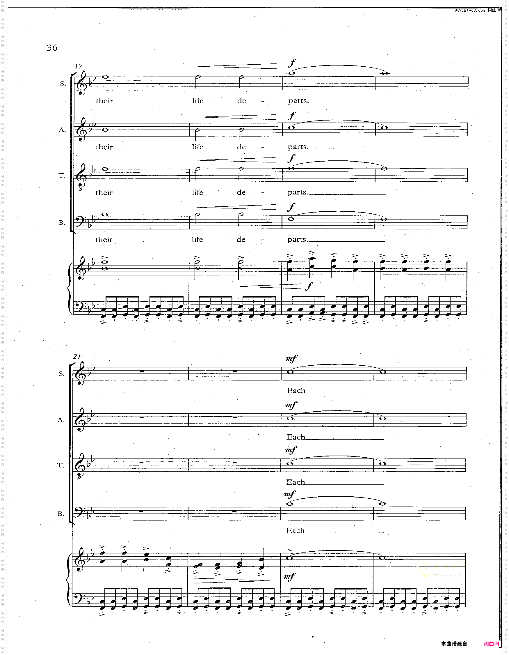 From Heaven Distilled a Clemency合唱谱Triptych III