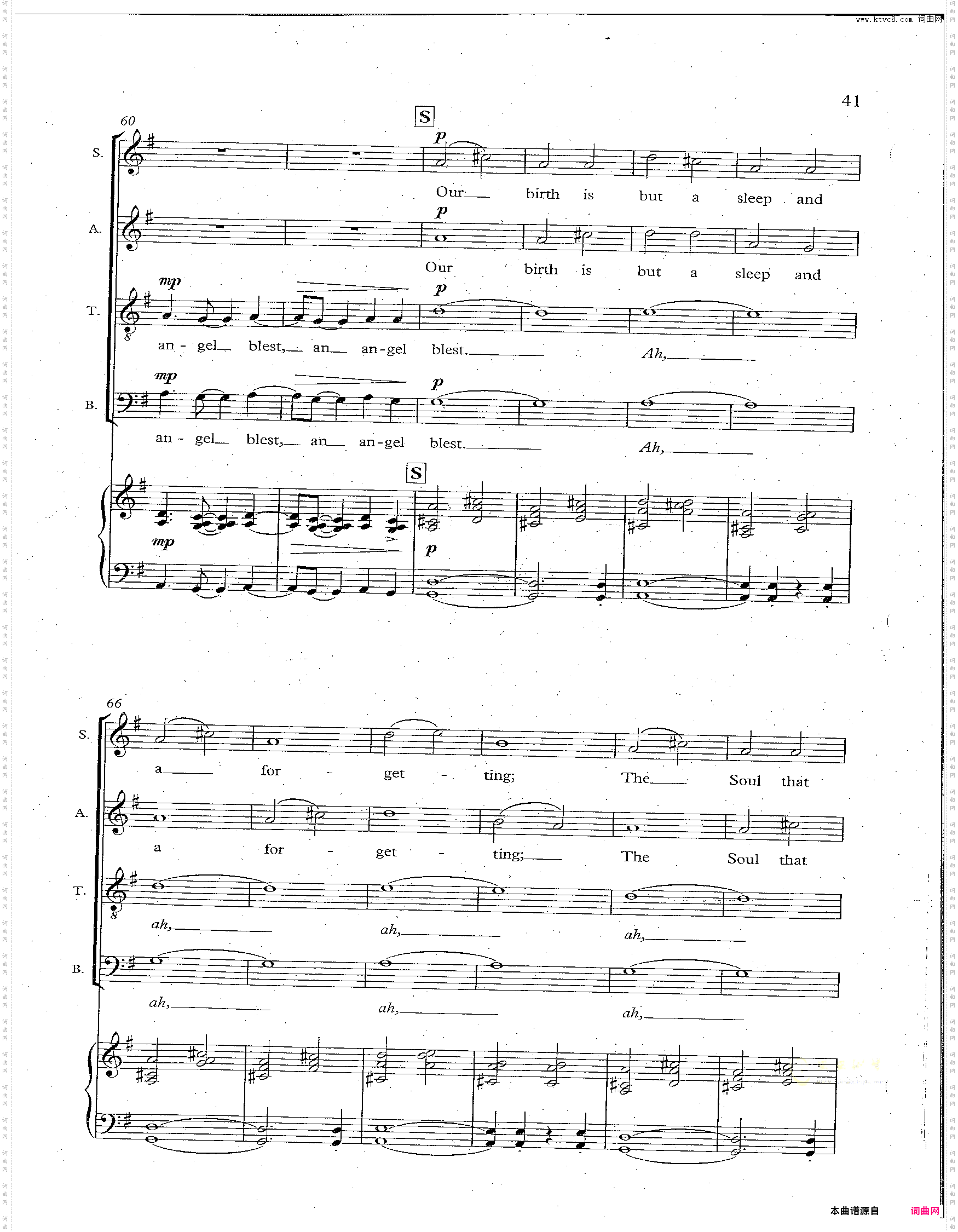 From Heaven Distilled a Clemency合唱谱Triptych III