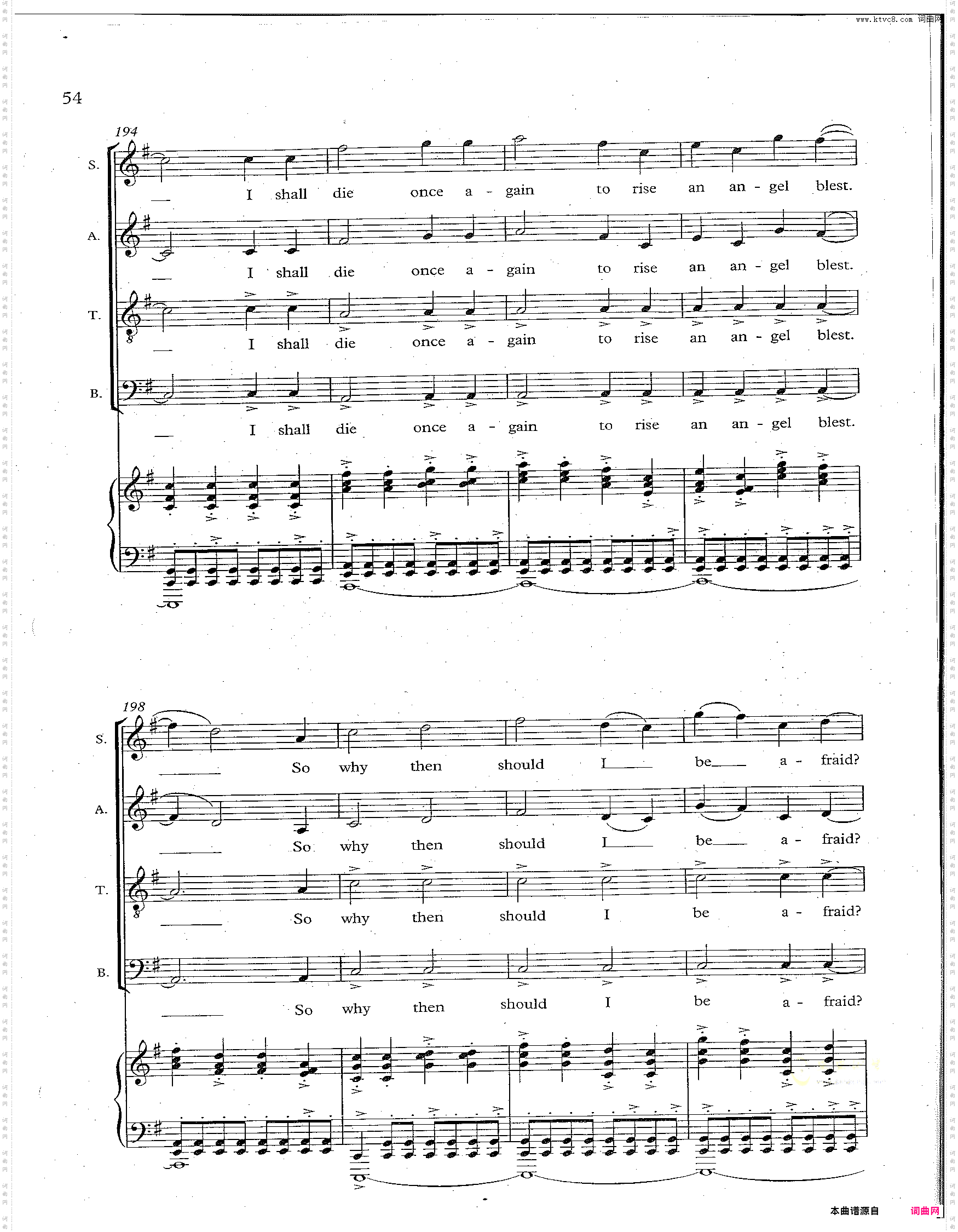 From Heaven Distilled a Clemency合唱谱Triptych III