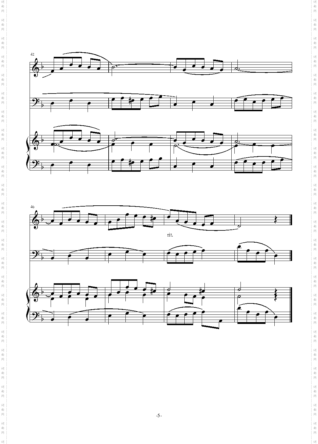 巴洛克风格小提琴协奏曲第一乐章