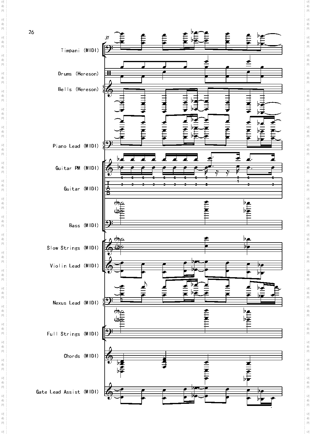 【娜娜】斩·赤红之瞳ED1 震撼总谱