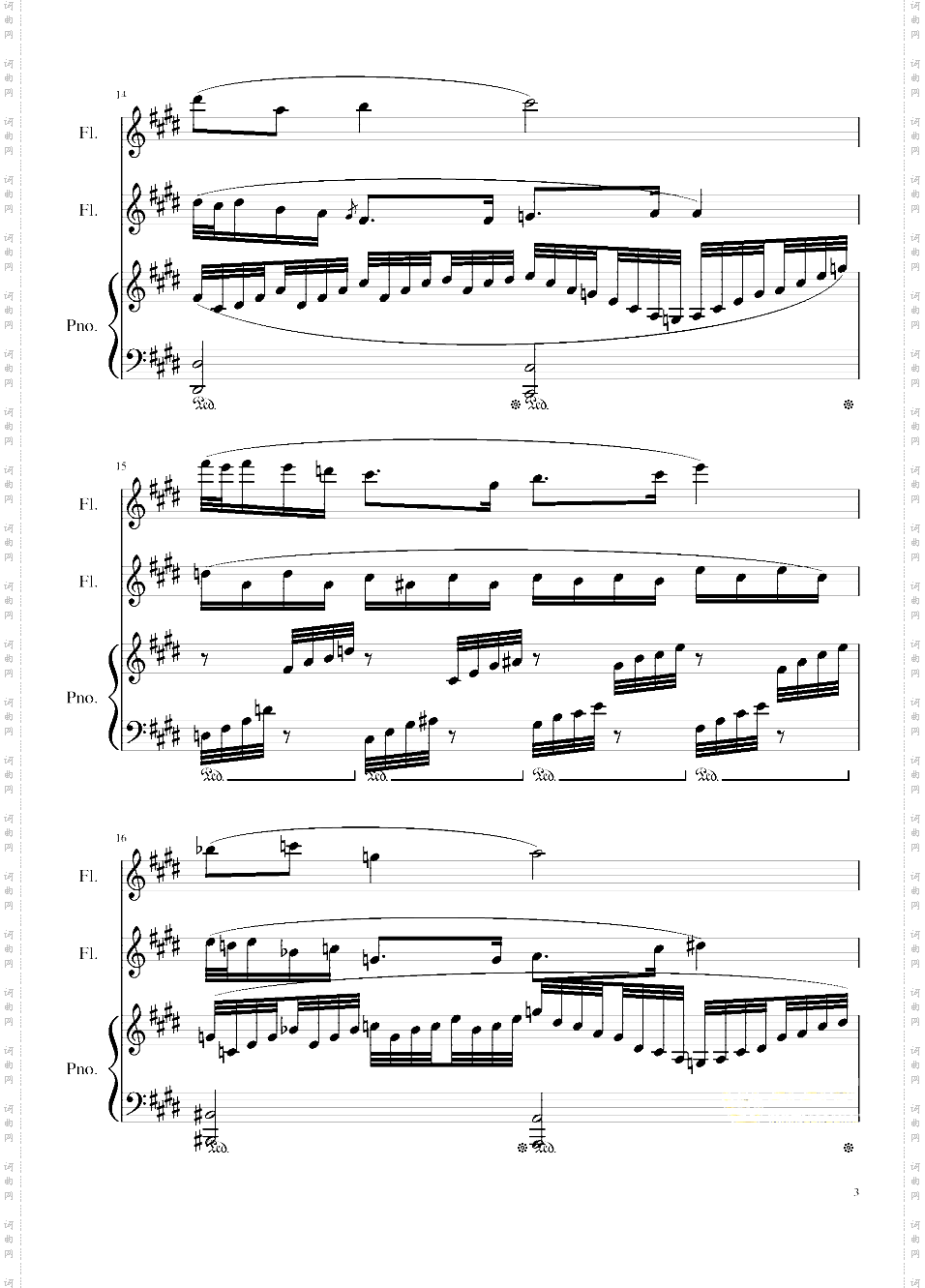 Trio for piano and flutes, Op·117 II·My personality