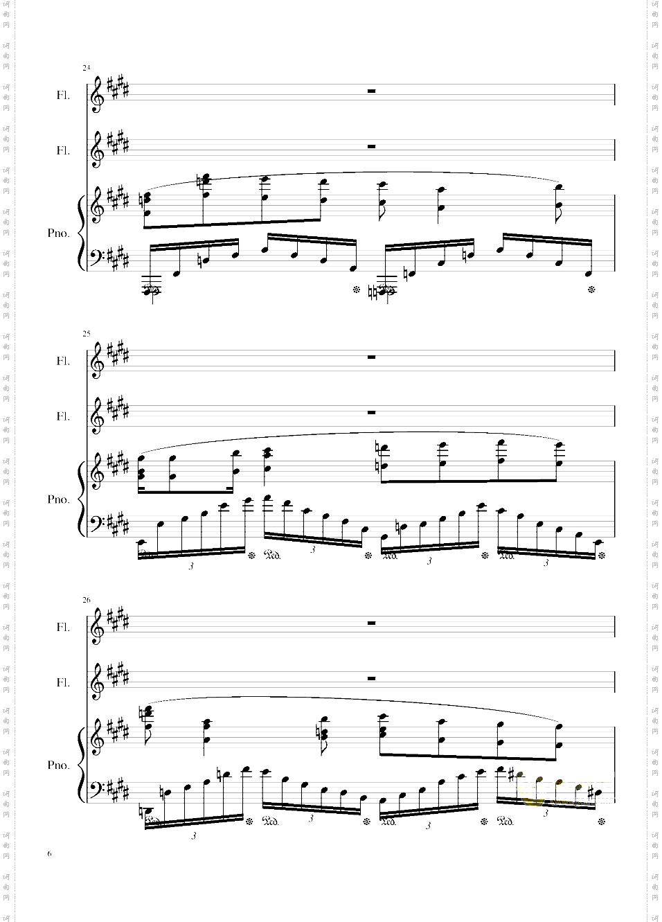 Trio for piano and flutes, Op·117 II·My personality