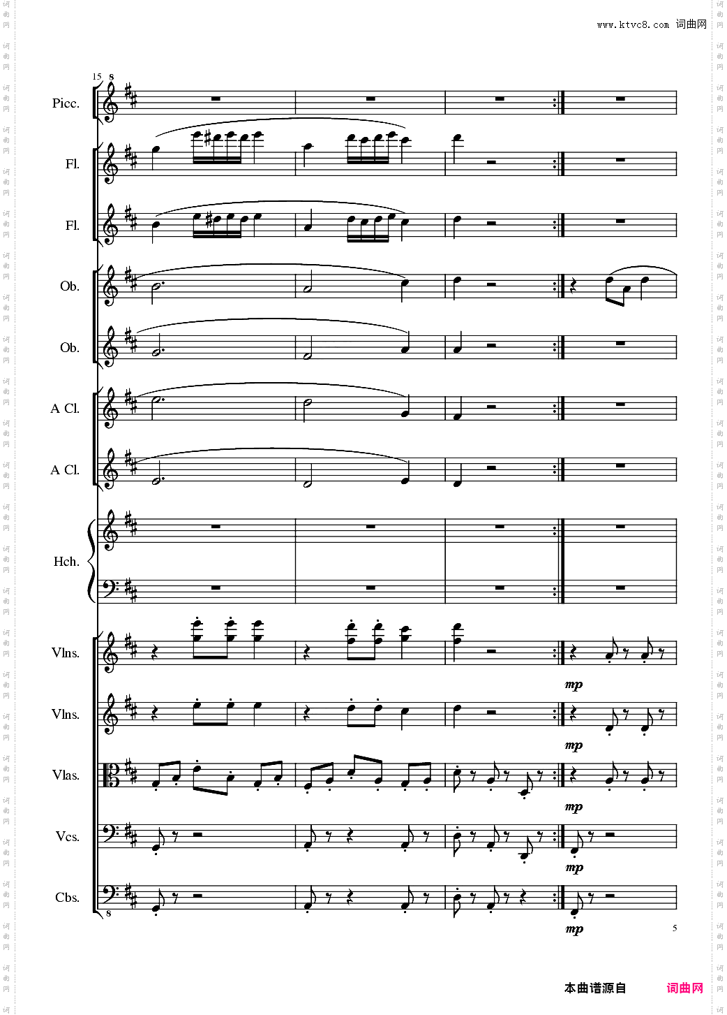 7 Contredanses No·1-7, Op·124 7首乡村舞曲，第一至第七，作品124