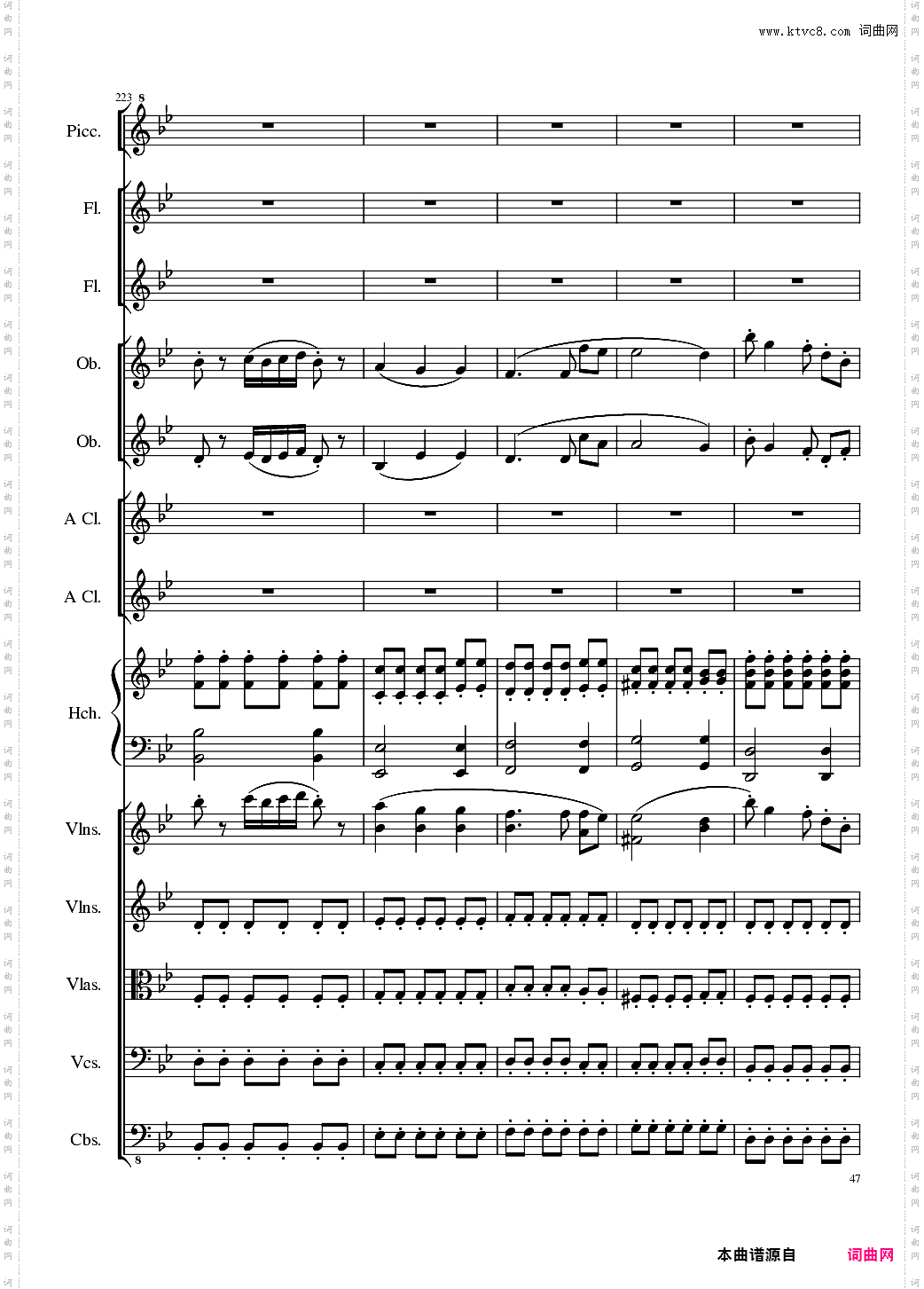 7 Contredanses No·1-7, Op·124 7首乡村舞曲，第一至第七，作品124