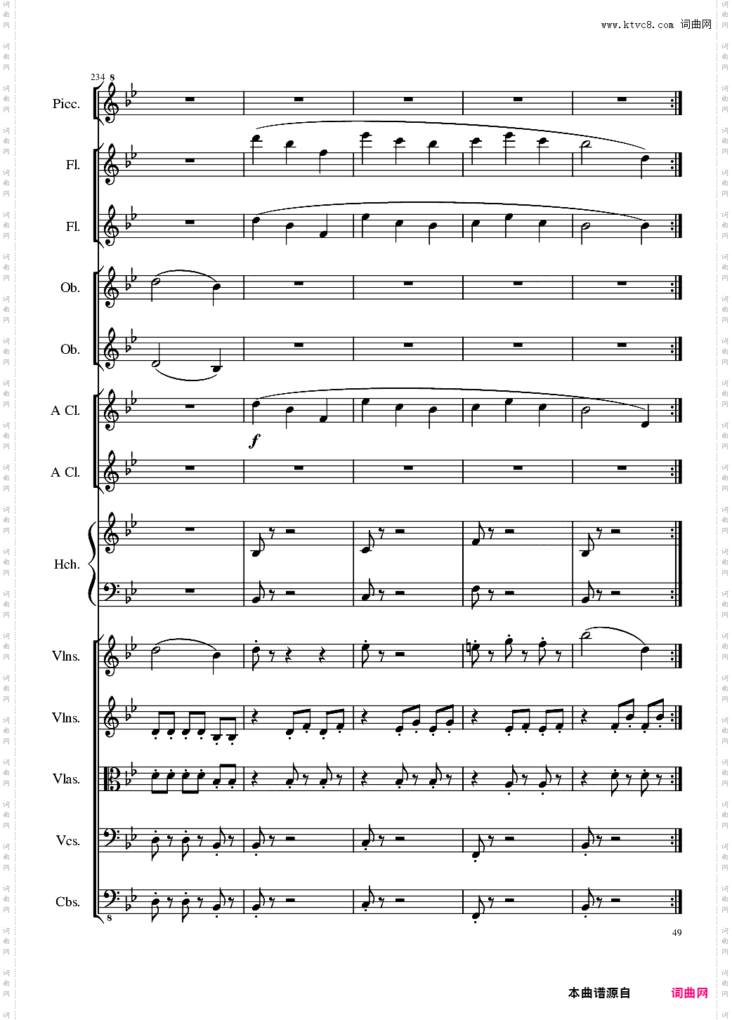 7 Contredanses No·1-7, Op·124 7首乡村舞曲，第一至第七，作品124