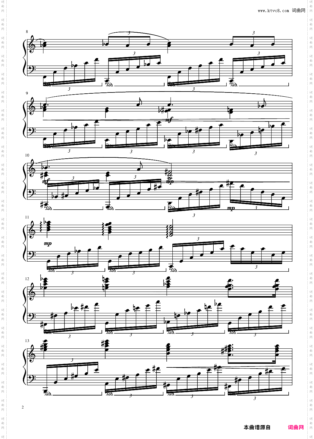 Ballade No·2, Op·93 谱子