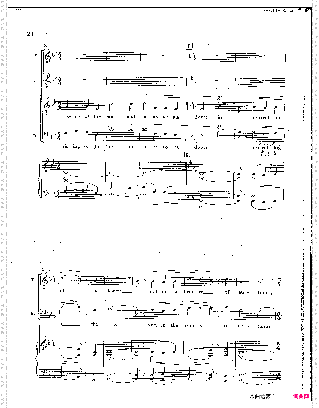 As We Remember ThemTriptych合唱谱II