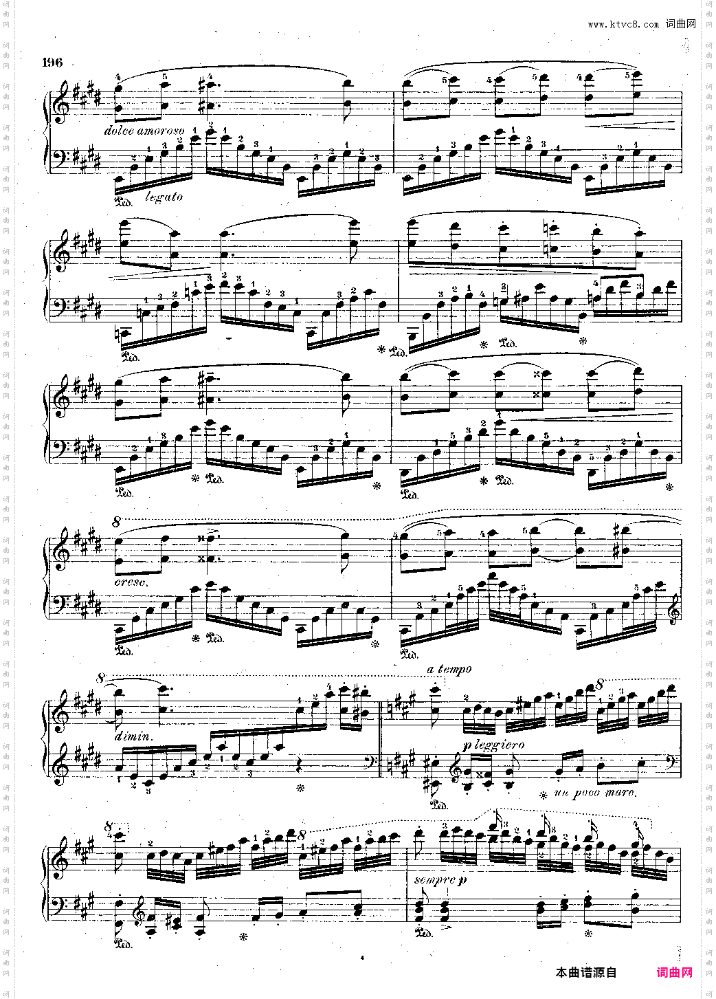 李斯特改编柴可夫斯基 波兰舞曲S·262
