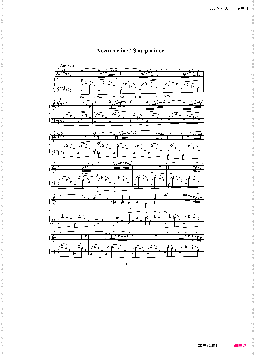 Nocturne in #c minor