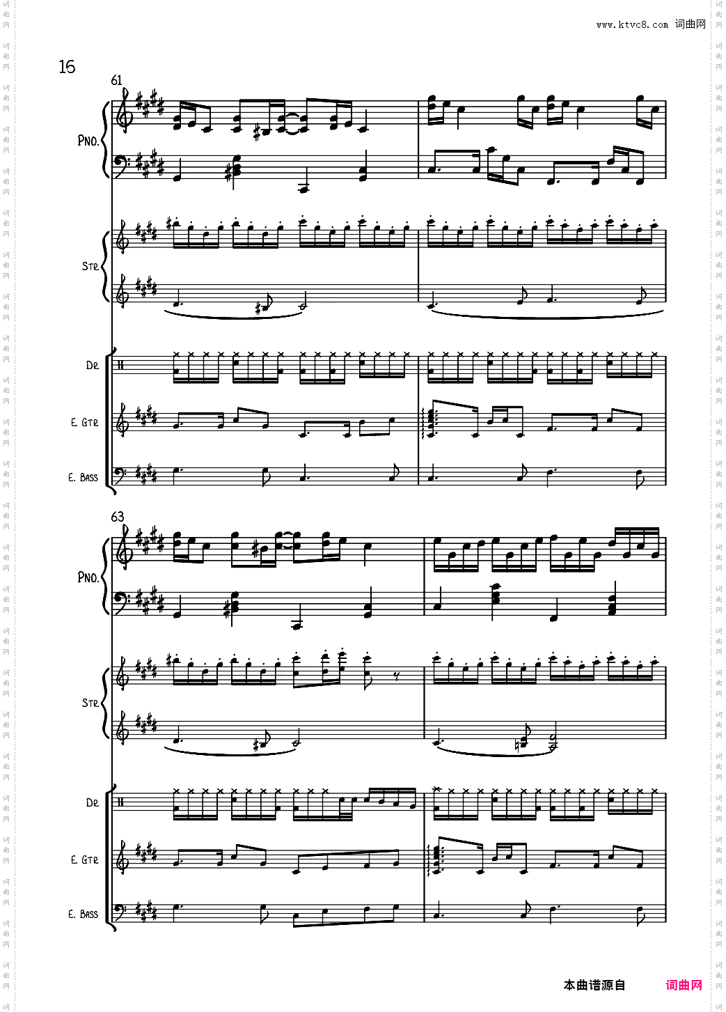 克罗地亚狂想曲总谱