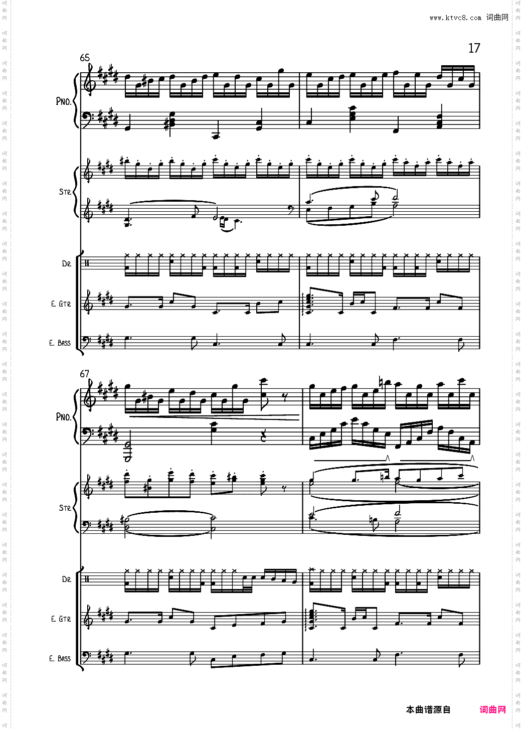 克罗地亚狂想曲总谱