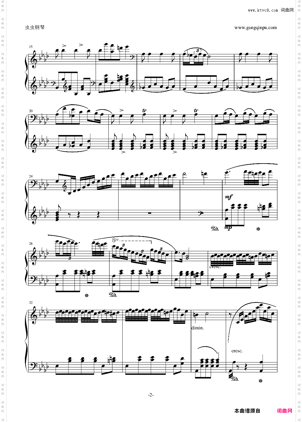 降A大调波兰舞曲肖邦遗作