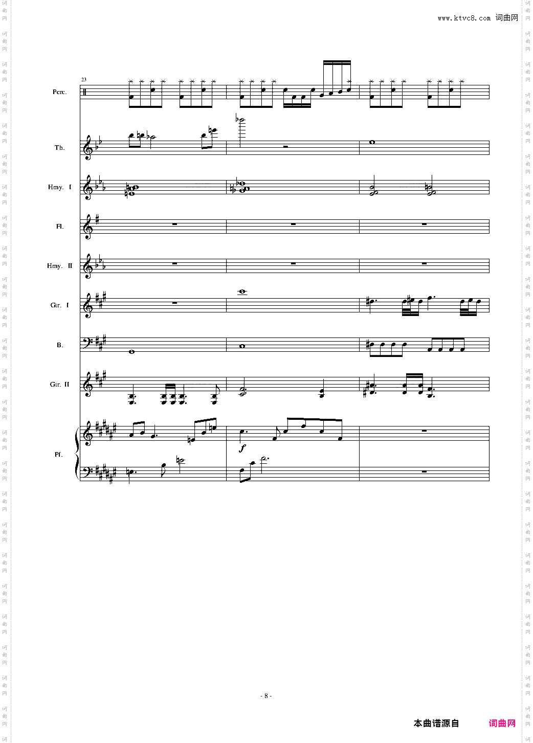 the dawn 亡灵序曲 总谱