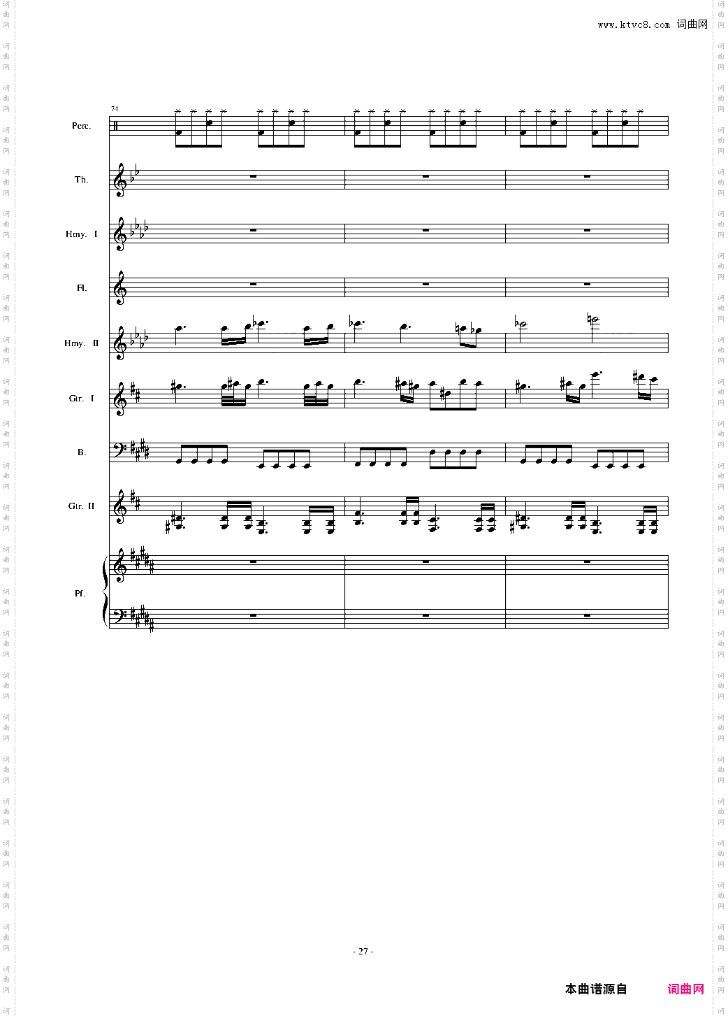 the dawn 亡灵序曲 总谱