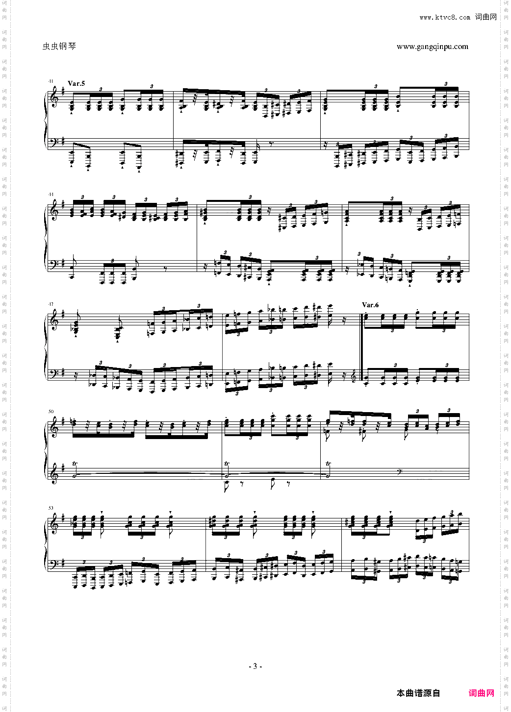 阿尔坎Op·39 No·12 变奏曲