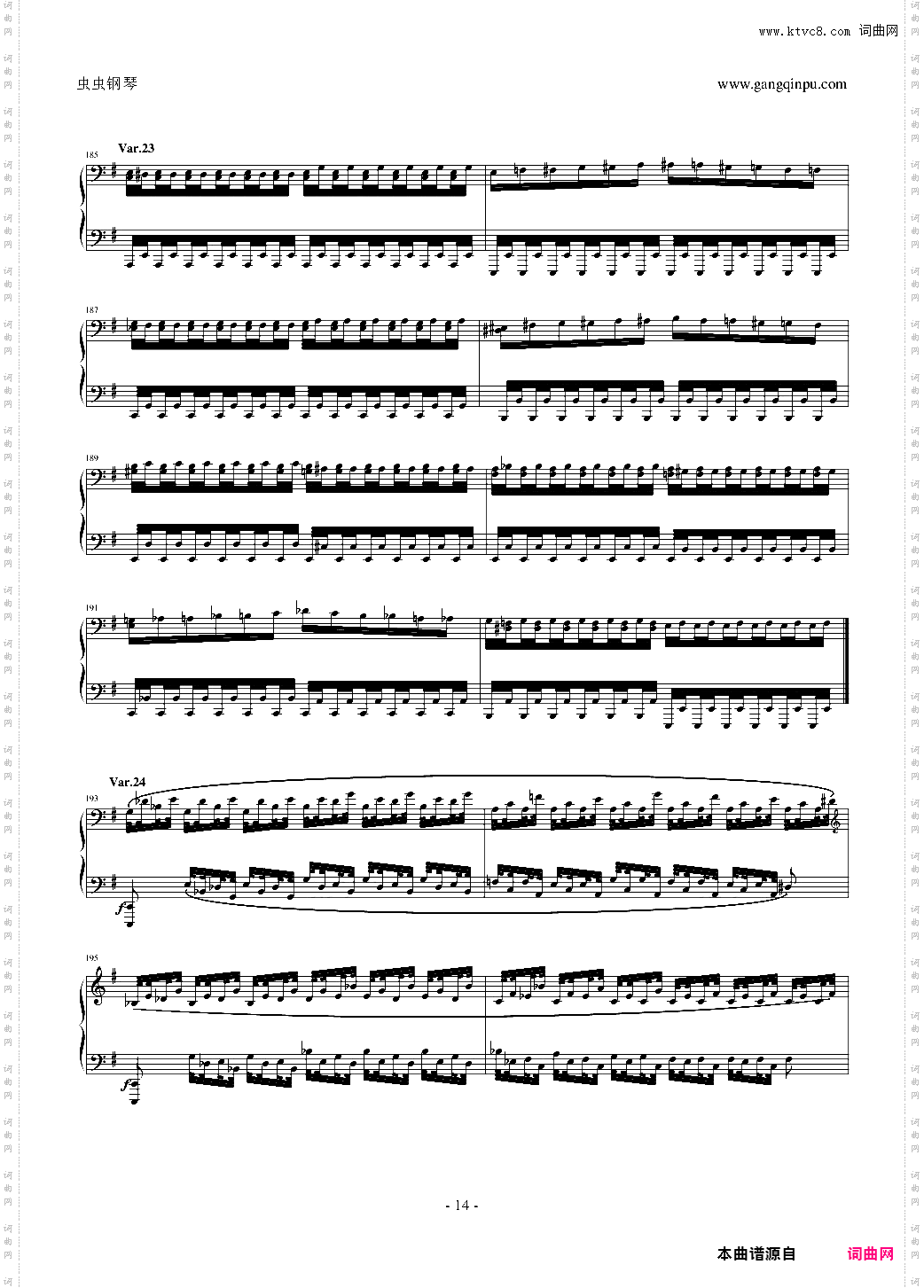 阿尔坎Op·39 No·12 变奏曲