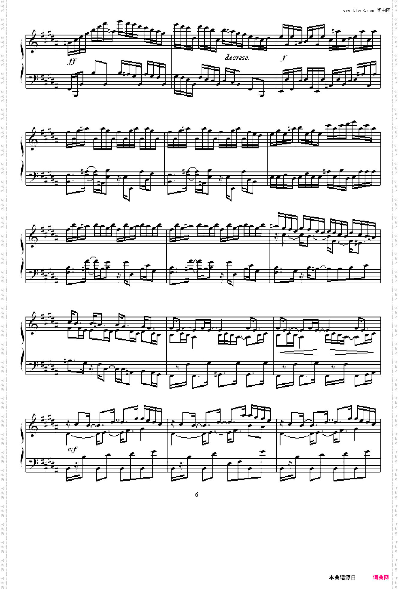 B大调练习曲