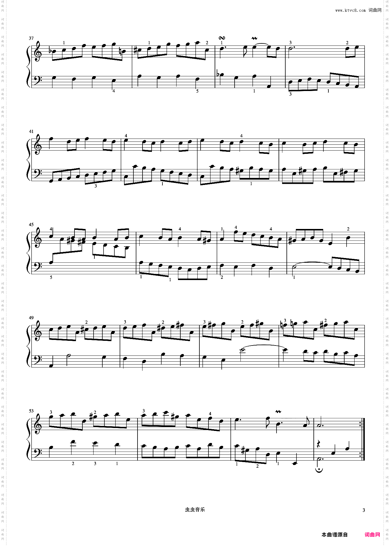 6级 布列舞曲《音协钢琴考级曲目 6-8级》