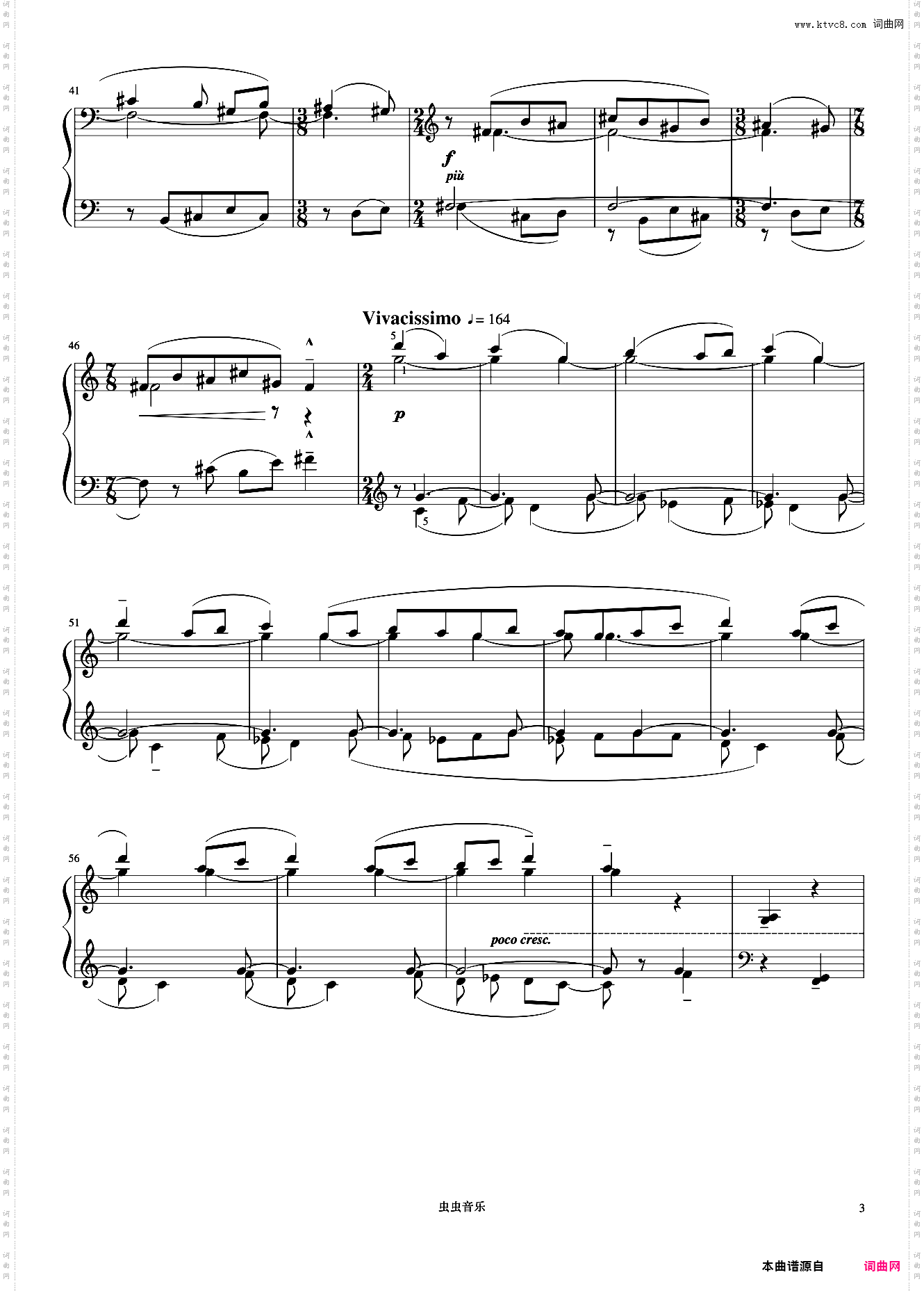 主题和倒影《巴托克小宇宙钢琴教程6》