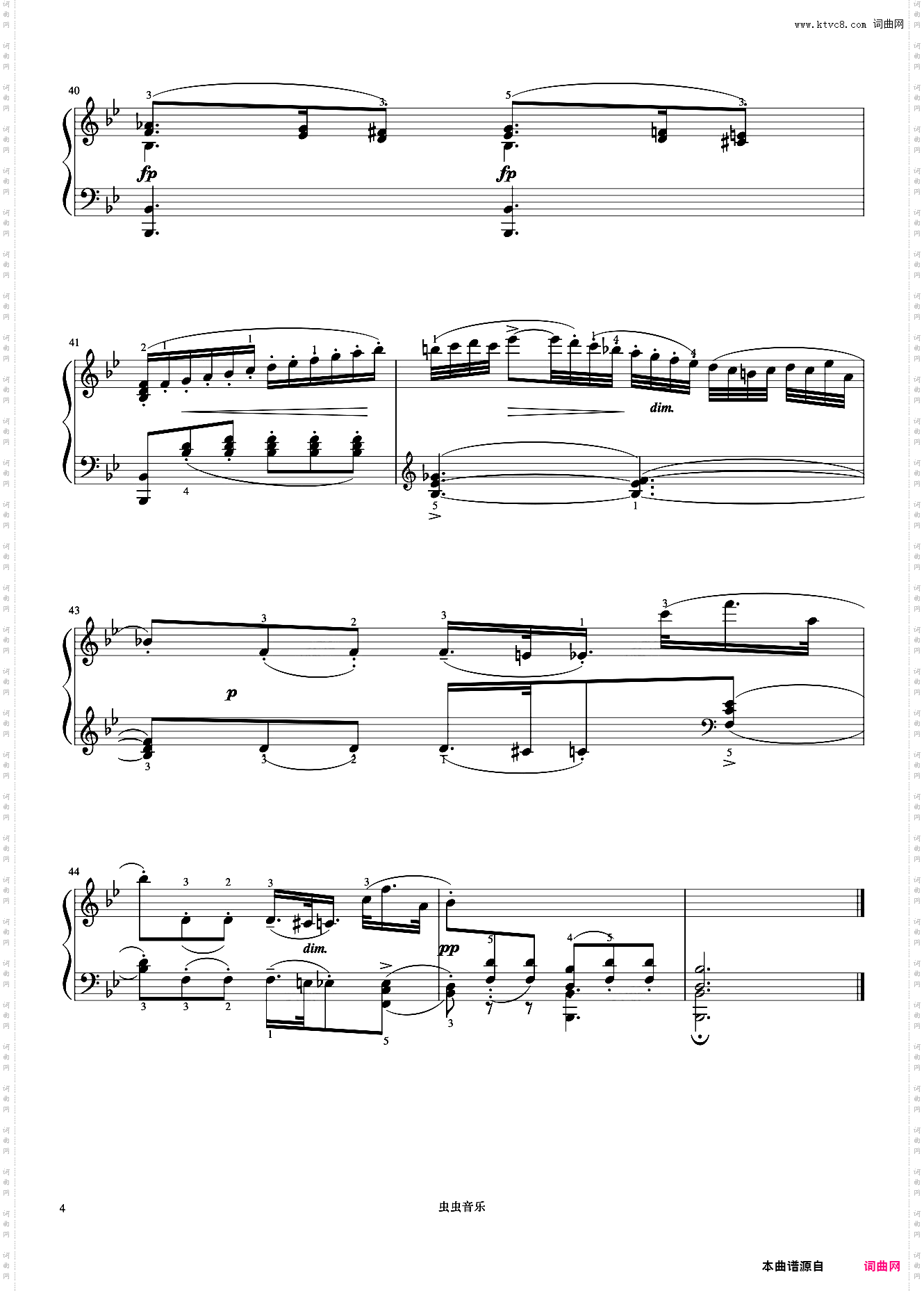 小奏鸣曲 Op·20 No·3 第二乐章《小奏鸣曲集》