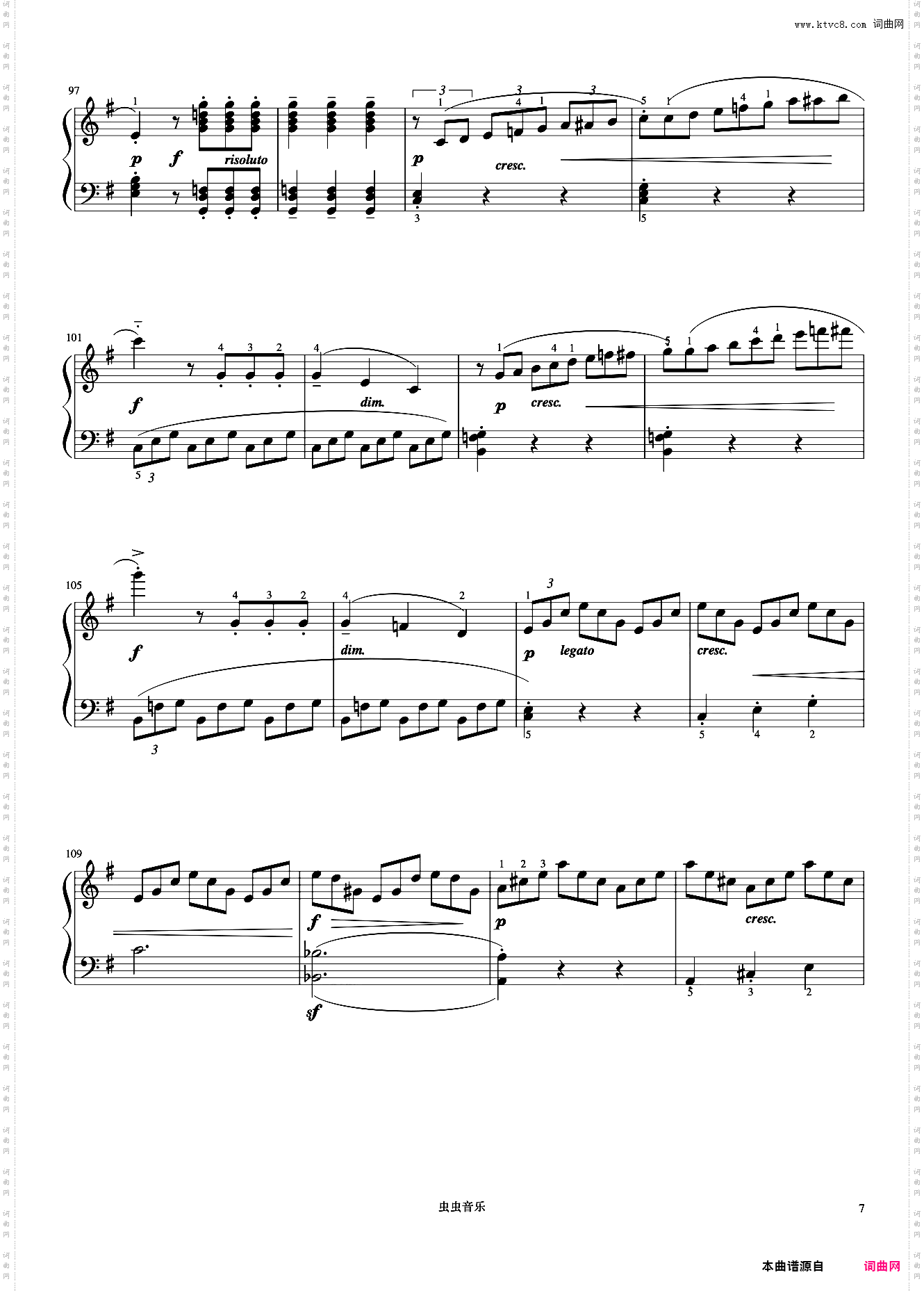 小奏鸣曲 Op·20 No·2 第一乐章《小奏鸣曲集》