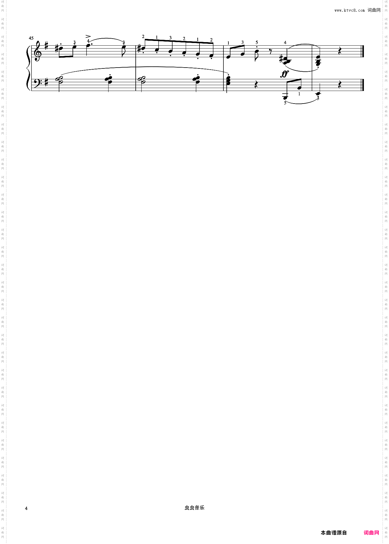 5级 断奏练习曲《音协钢琴考级曲目 1-5级》