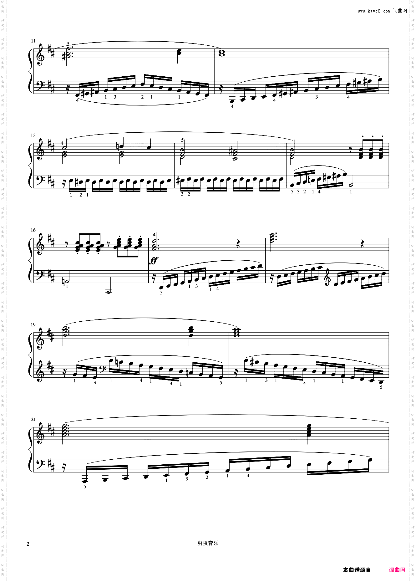 第16首《车尔尼左手练习曲 作品718》