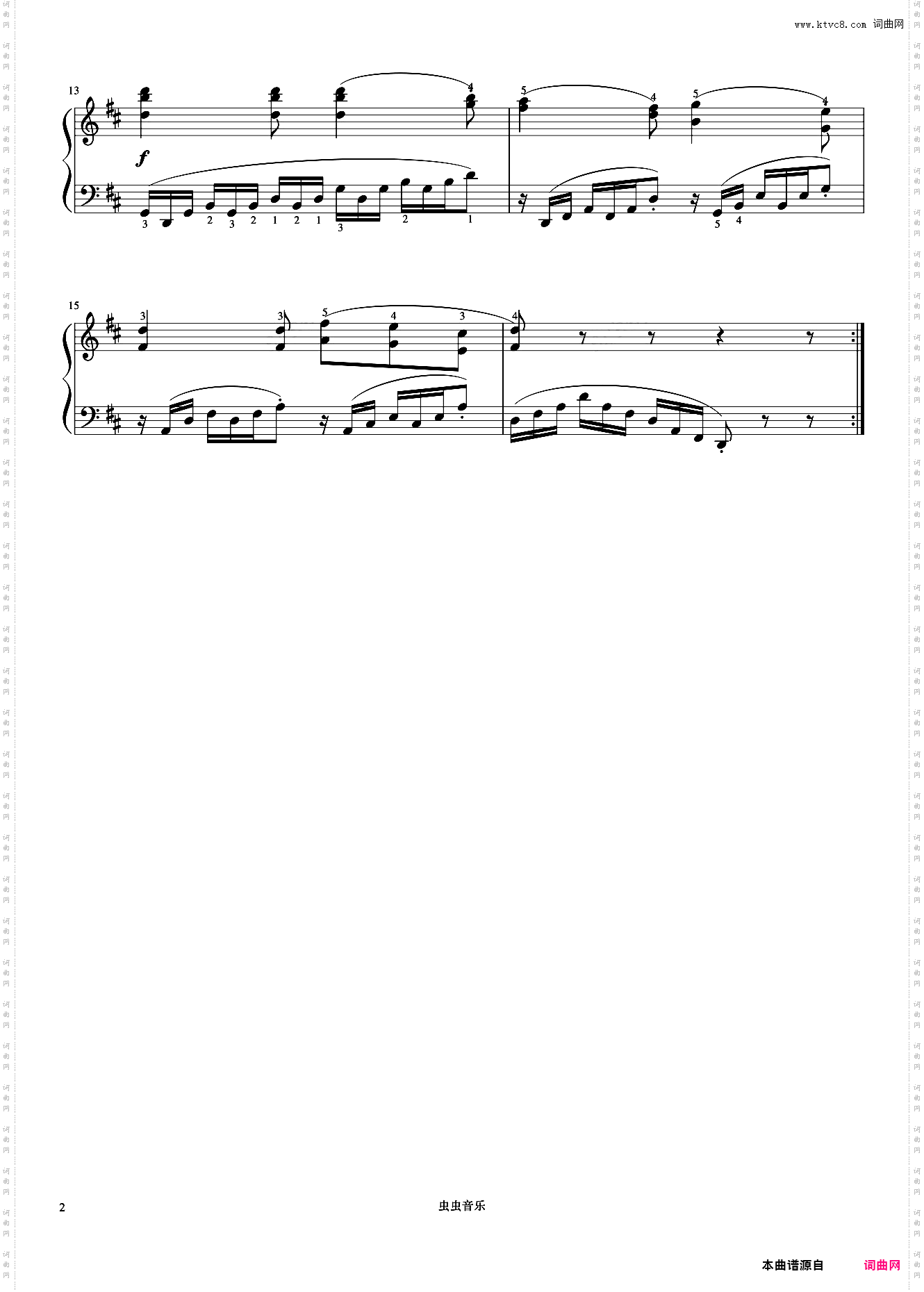 第20首《车尔尼左手练习曲 作品718》