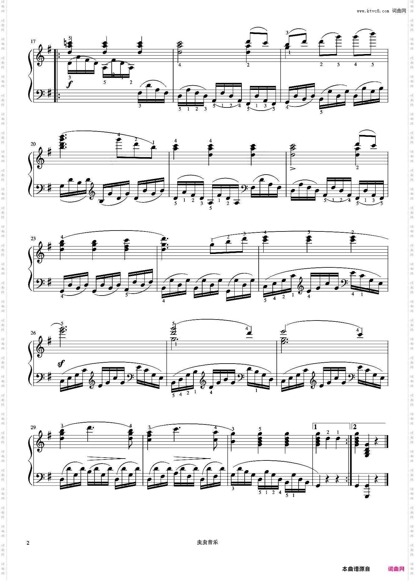 第3首《车尔尼左手练习曲 作品718》