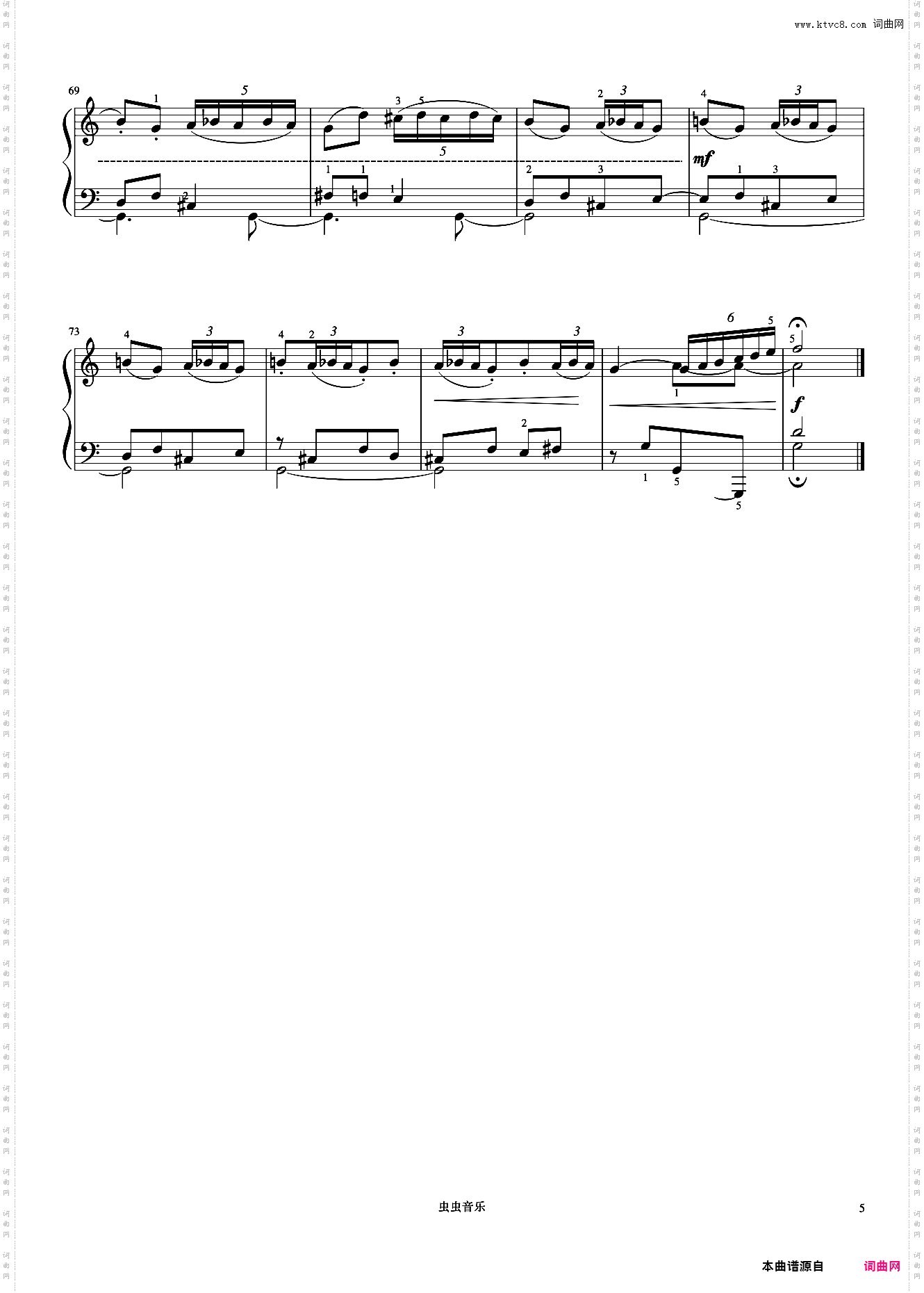 风笛《巴托克小宇宙钢琴教程5》