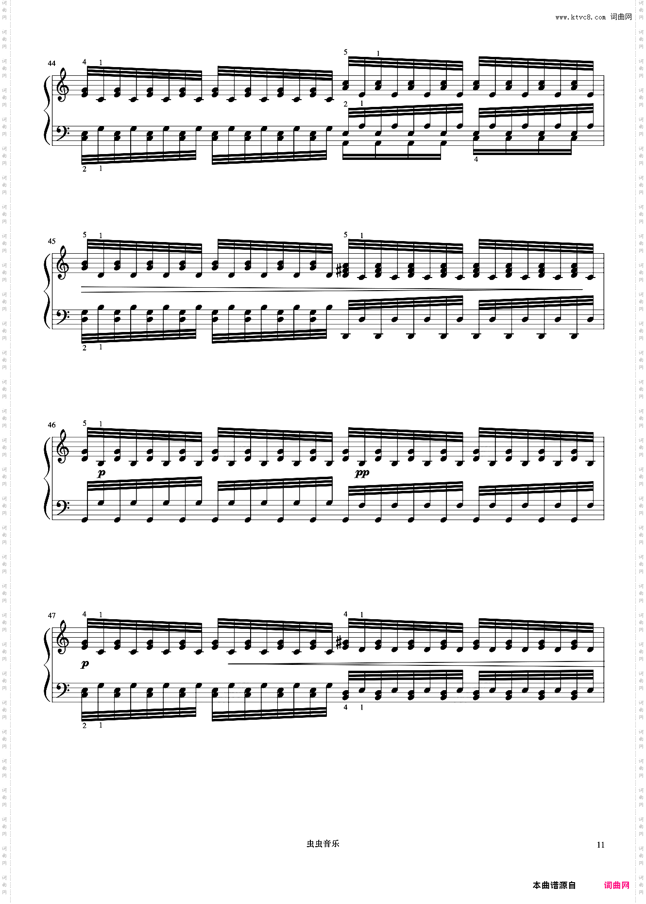 练习60《哈农 钢琴练指法》