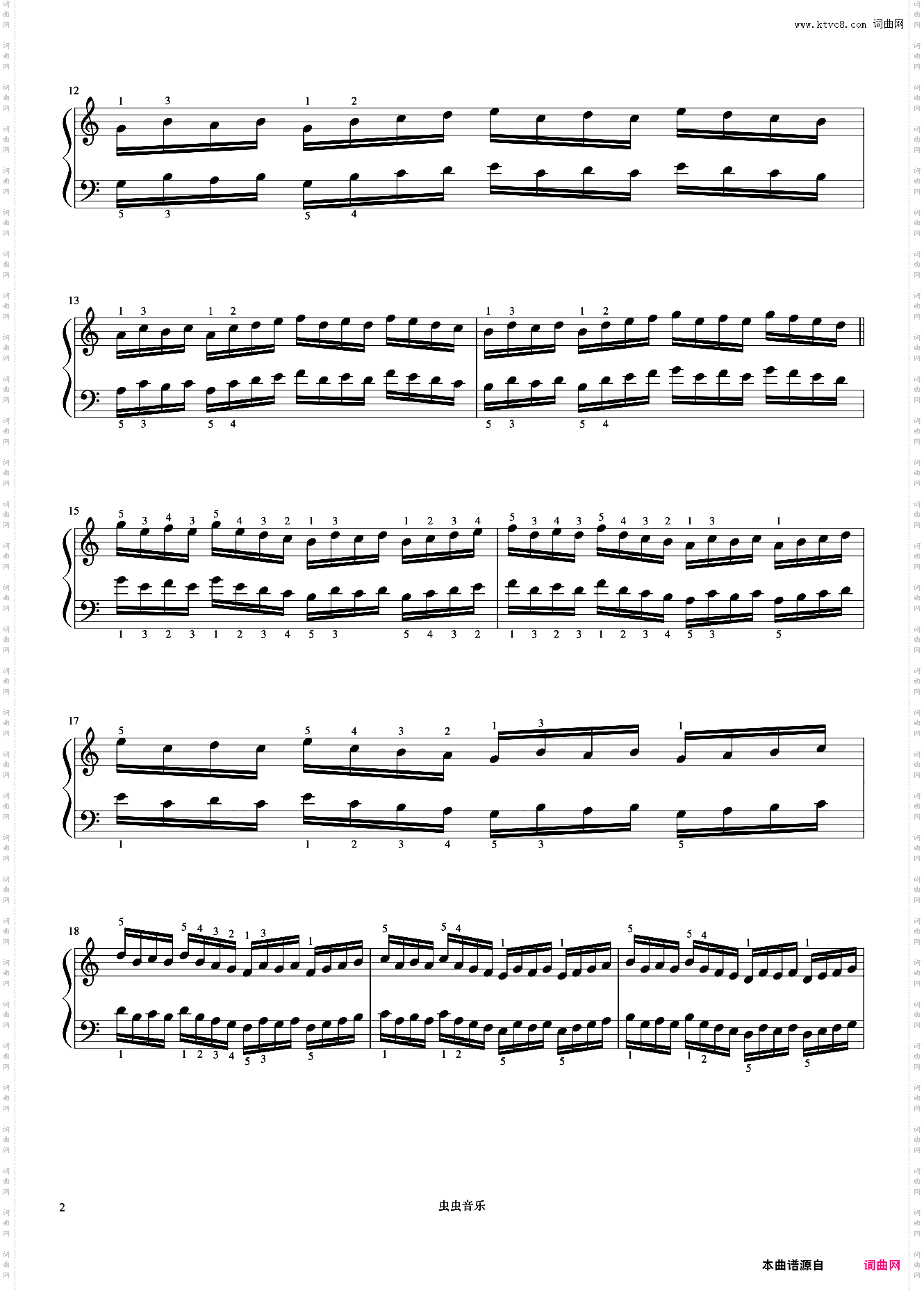 练习22《哈农 钢琴练指法》