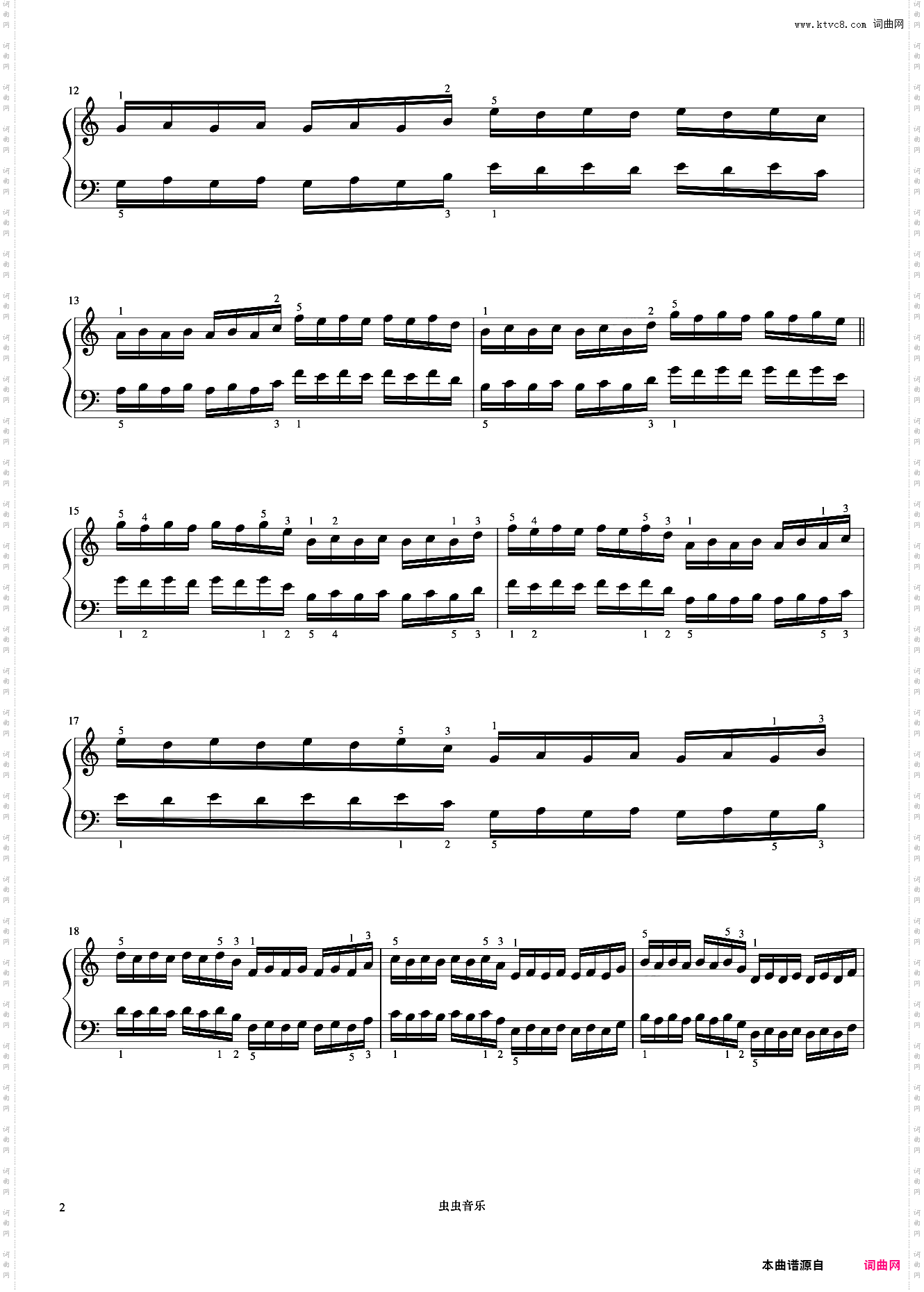 练习30《哈农 钢琴练指法》