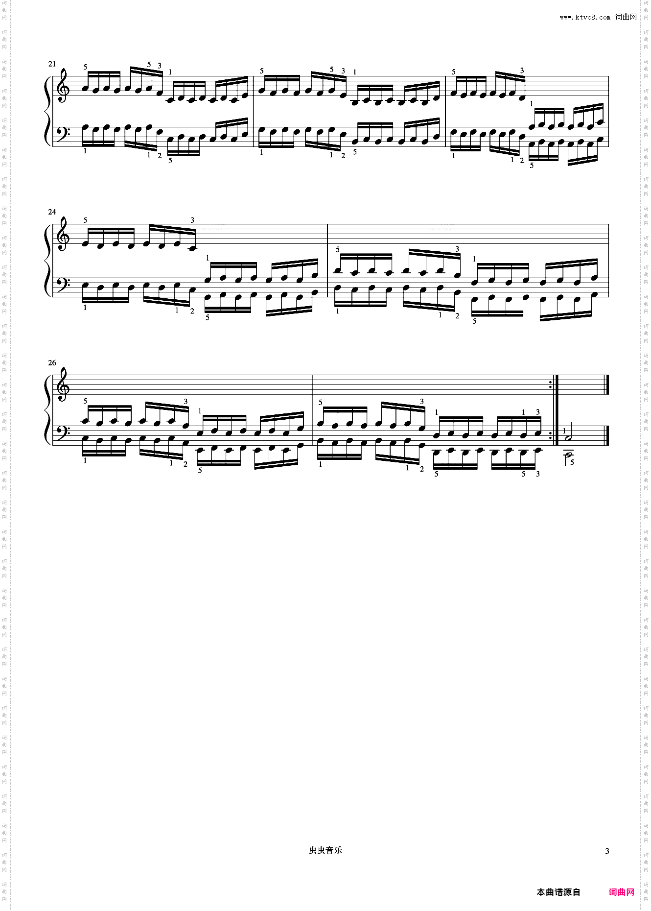 练习30《哈农 钢琴练指法》