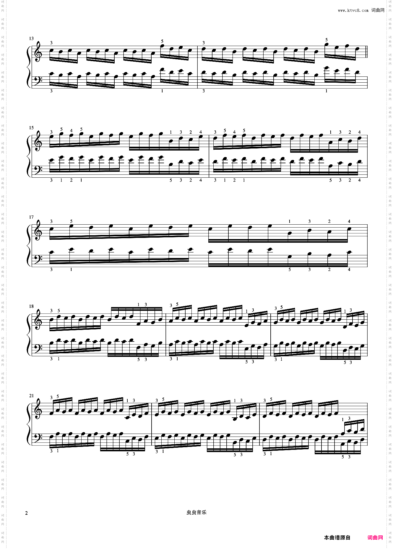 练习24《哈农 钢琴练指法》