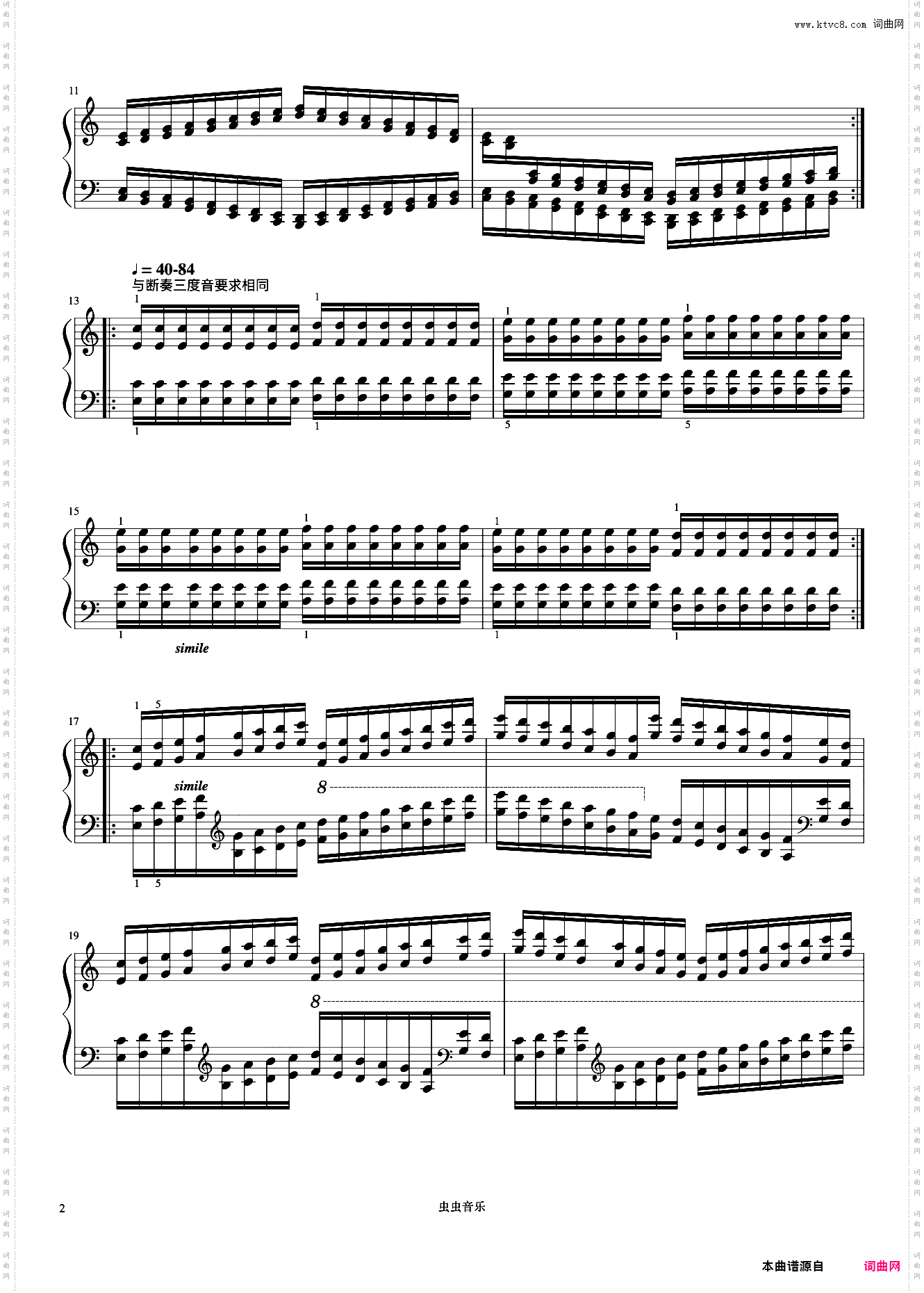 练习48《哈农 钢琴练指法》