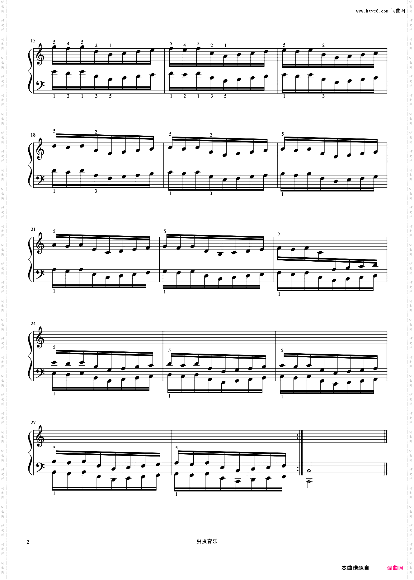 练习4《哈农 钢琴练指法》