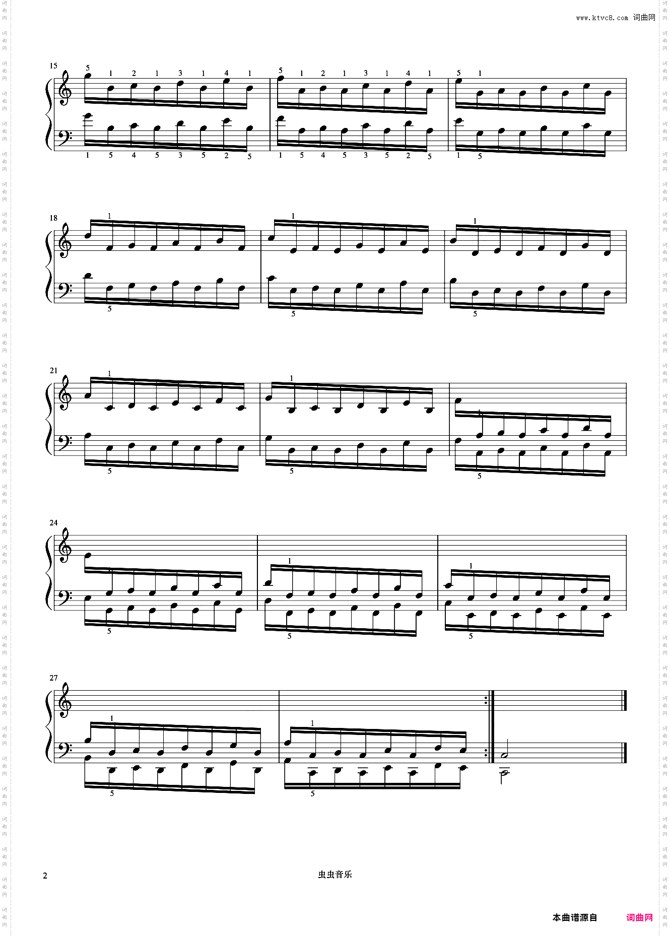 练习6《哈农 钢琴练指法》