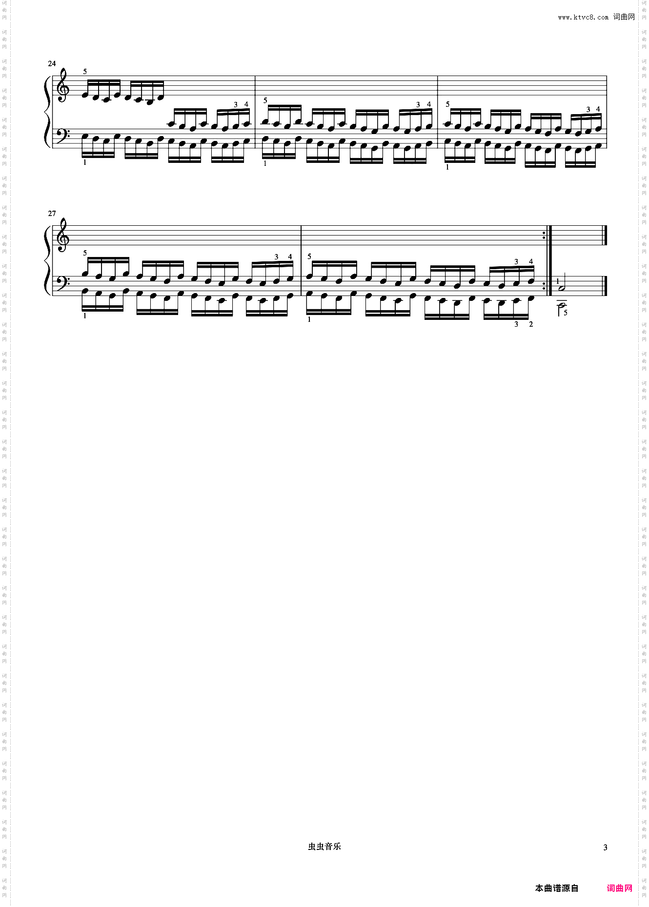 练习25《哈农 钢琴练指法》